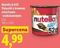 Lidl Nutella & GO! Paluszki z kremem orzechowo - czekoladowym oferta