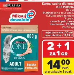 Carrefour Market Karma sucha dla kota ONE PURINA oferta