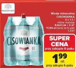 Carrefour Market Woda mineralna CISOWIANKA oferta