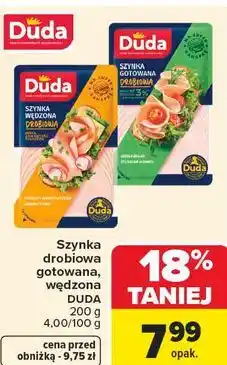 Carrefour Market Szynka drobiowa gotowana, wędzona DUDA oferta