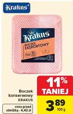 Carrefour Market Boczek konserwowy KRAKUS oferta
