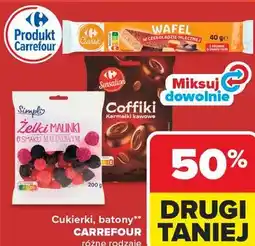 Carrefour Market Cukierki, batony** CARREFOUR różne rodzaje oferta
