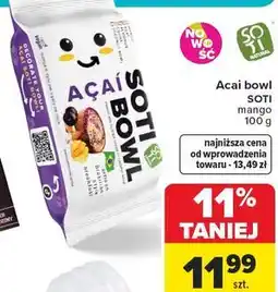 Carrefour Market Acai bowl SOTI mango oferta