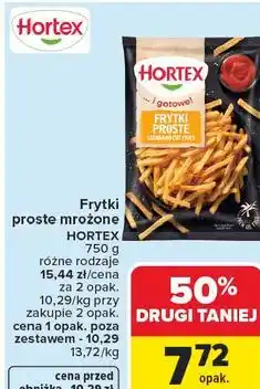 Carrefour Market Frytki proste mrożone HORTEX oferta