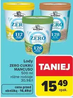 Carrefour Market Lody ZERO CUKRU MANCUSO oferta