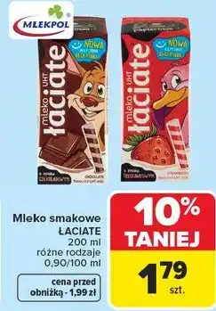 Carrefour Market Mleko smakowe ŁACIATE oferta