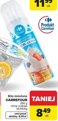 Carrefour Market Bita śmietana CARREFOUR oferta