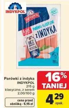 Carrefour Market Parówki z indyka INDYKPOL oferta