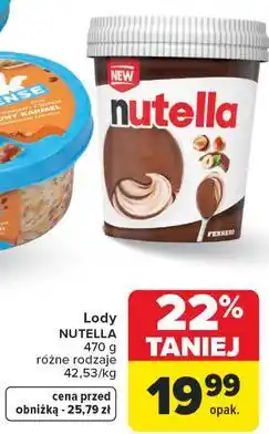 Carrefour Market Lody NUTELLA oferta