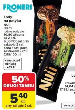 Carrefour Market Lody na patyku NUII oferta