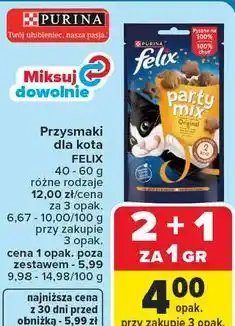 Carrefour Market Przysmaki dla kota FELIX Party Mix oferta