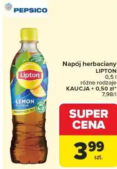 Carrefour Market Napój herbaciany LIPTON 0,5 l różne rodzaje oferta