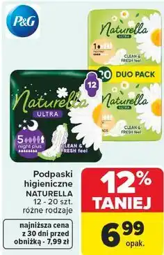 Carrefour Market Podpaski higieniczne NATURELLA oferta