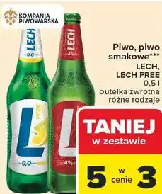 Carrefour Market Piwo, piwo smakowe*** LECH, LECH FREE oferta