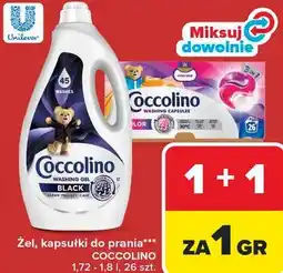 Carrefour Market Żel, kapsułki do prania*** COCCOLINO 1,72 - 1,8 l, 26 szt oferta