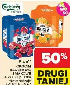 Carrefour Market Piwo** OKOCIM RADLER 0%, SMAKOWE oferta