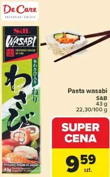 Carrefour Market Pasta wasabi S&B oferta
