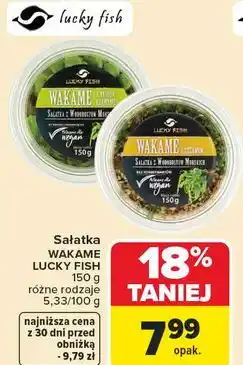Carrefour Market Sałatka WAKAME LUCKY FISH różne rodzaje oferta