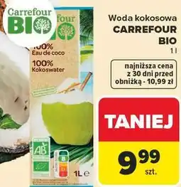 Carrefour Market Woda kokosowa CARREFOUR BIO oferta