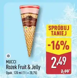 ALDI Lody Mucci Rożek Fruit & Jelly oferta