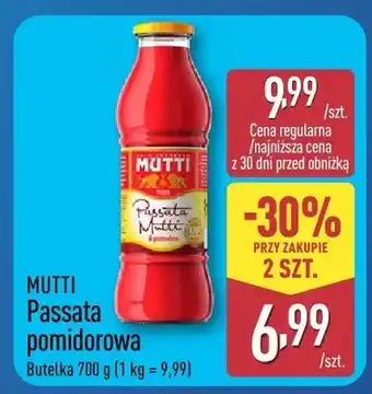 ALDI Passata pomidorowa Mutti oferta
