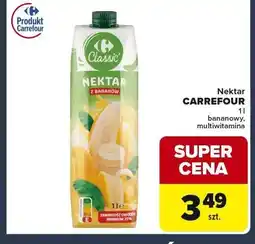 Globi Nektar bananowy Carrefour Classic oferta