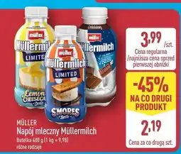ALDI Napój mleczny Müllermilch Lemon Cheesecake Limited Müller oferta