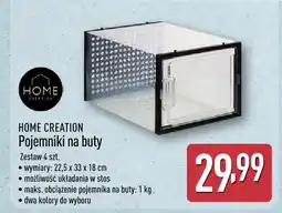 ALDI Pojemniki na buty Home Creation zestaw 4szt oferta