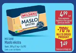 ALDI Masło ekstra Milsani oferta