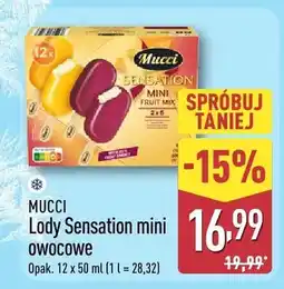 ALDI Lody Mucci Sensation mini owocowe oferta