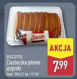 ALDI Ciasteczka Biscotto jelenie języczki oferta
