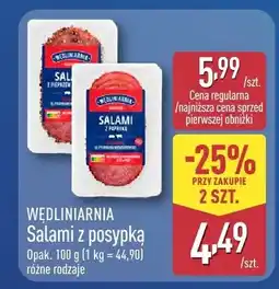 ALDI Salami z posypką Wędliniarnia oferta