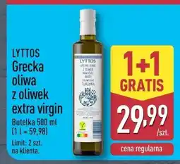ALDI Grecka oliwa z oliwek extra virgin Lyttos oferta