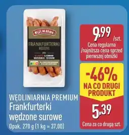 ALDI Frankfurterki wędzone surowe Wędliniarnia Premium oferta