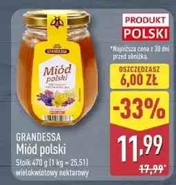 ALDI Miód polski wielokwiatowy nektarowy Grandessa oferta