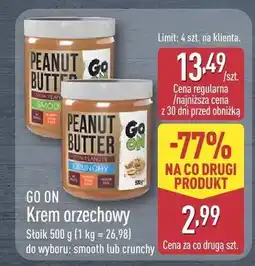 ALDI Krem orzechowy crunchy Go On oferta