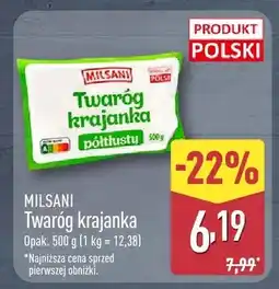 ALDI Twaróg krajanka półtłusty Milsani oferta