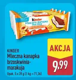 ALDI Mleczna kanapka Kinder brzoskwinia-marakuja oferta
