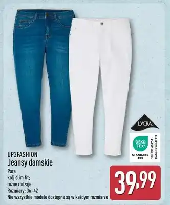 ALDI Jeansy damskie UP2Fashion oferta