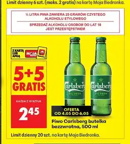 Biedronka Piwo Carlsberg Pilsner oferta