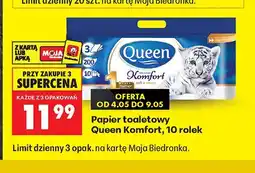Biedronka Papier toaletowy Queen Komfort oferta
