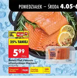 Biedronka Świeży filet z łososia atlantyckiego Marinero oferta
