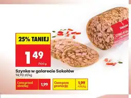 Biedronka Szynka w galarecie Sokołów oferta