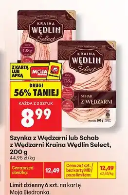 Biedronka Szynka z Wędzarni Kraina Wędlin Select oferta