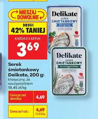 Biedronka Serek śmietankowy ze szczypiorkiem Delikate oferta