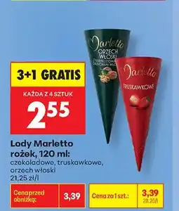 Biedronka Lody Marletto rożek czekoladowe oferta