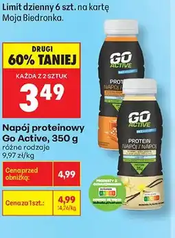 Biedronka Napój proteinowy Go Active oferta