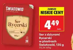 Biedronka Ser z dziurami Rycerski w plastrach Światowid oferta