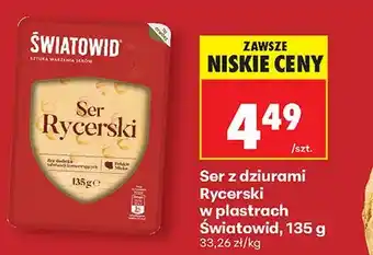 Biedronka Ser z dziurami Rycerski w plastrach Światowid oferta