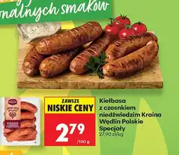 Biedronka Kiełbasa z czosnkiem niedźwiedzim Kraina Wędlin Polskie Specjały oferta
